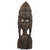 Wood sculpture, 'Dedicated Woman' - Sese Wood Hand Carved Female Bust Sculpture from Ghana