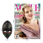 African wood mask, 'Stellar Thoughts' - Hand-Carved African Sese Wood Wall Mask from Ghana