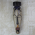 African wood mask, 'Wise King' - Hand-Carved and Hand-Painted King Sese Wood African Mask (image 2) thumbail