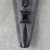 African wood mask, 'Happy Man' - Hand-Carved Smiling Man Sese Wood African Wall Mask (image 2b) thumbail