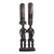estatuilla de madera - Estatuilla de madera de Sese tallada a mano de una pareja de Fante de Ghana