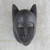 Máscara de madera africana - Máscara tribal glebo de madera de sesé tallada artesanal ghanesa