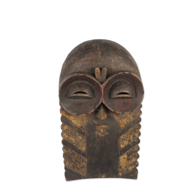 Ghanaian Handmade African Sese Wood Tribal Mask