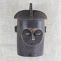 African wood mask, 'Baga Ways' - Baga Style West African Wood Mask from Ghana