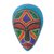 Máscara de madera con cuentas africanas - Máscara de madera africana con cuentas coloridas de Ghana