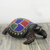 Beaded wood sculpture, 'Queen Turtle' - Colorful Beaded Turtle Sculpture Handmade in Ghana (image 2c) thumbail