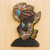 Beaded wood sculpture, 'African Mama' - Beaded African Wood Sculpture of African Continent (image 2) thumbail