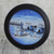Decorative wood plate and stand, 'African Fishing Village' - Artisan Crafted Decorative Plate of African Fishing Village