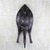 African wood mask, 'Triple Fish' - Fish Shaped African Wood and Metal Mask (image 2) thumbail