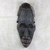 African wood and metal mask, 'Peace in Our Time' - Vintage Look African Wood and Metal Wall Mask (image 2) thumbail