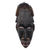 Máscara africana de madera y metal - Máscara de pared africana de madera y metal con aspecto vintage