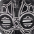 Afrikanische Perlenmaske aus Holz - Handgefertigte schwarz-weiße Maske mit Perlen