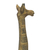 Wood statuette, 'Giraffe Musing' - Hand Carved West African Giraffe Sese Wood Statuette