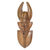 African wood mask, 'Acheampong' - Acheampong Hand Carved West Africa Sese Wood Wall Mask