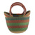 Leather accented raffia tote bag, 'Bolga Basket' - Hand Woven Raffia Natural Fiber Tote with Leather Strap (image 2a) thumbail