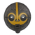 African wood mask, 'Continuation' - Yellow and Black African Hand Carved Wood Mask (image 2a) thumbail