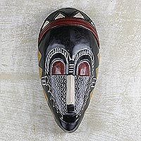 African wood mask, Speechless