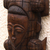 African wood mask, 'Mukoso' - Traditional African Wood Mask with Hand-Carved Motifs