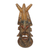 African wood mask, 'Three Facets' - Traditional African Wood Mask with Three-Faced Design