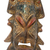 African wood mask, 'Three Facets' - Traditional African Wood Mask with Three-Faced Design