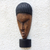 African wood mask, 'Obaa Pa Face' - Rustic African Wood Mask on a Stand from Ghana (image 2b) thumbail