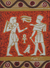 'Royalty' - Earth Toned Egyptian Themed Painting from Ghana thumbail