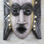 Ashanti wood mask, 'Ghost' - Handmade Wood Mask