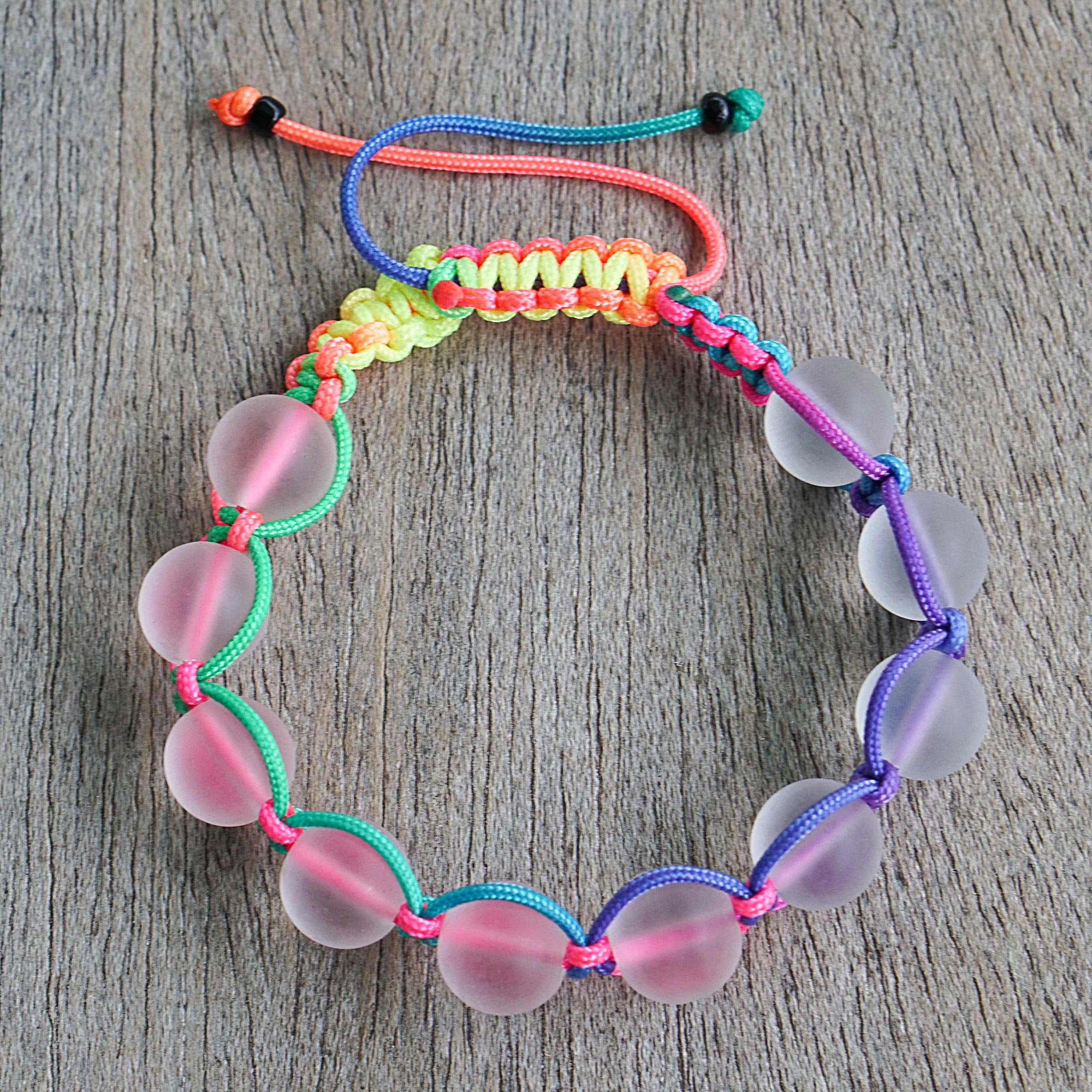 Recycled Paper Bead Bracelets
