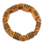 Recycled plastic beaded bracelet, 'Sensational Stripes' - Two Layer Recycled Plastic Beaded Striped Stretch Bracelet (image 2a) thumbail