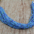 Halskette aus Glasperlen - Halskette aus recycelten Glasperlen in Himmelblau aus Ghana