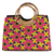 Handtasche mit Baumwollgriff - Handgefertigte ghanaische Handtasche aus 100 % Baumwolle mit geometrischem Sterngriff