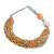 Recycled glass beaded necklace, 'African Pride' - Multicolored Recycled Glass Beaded Necklace from Ghana (image 2a) thumbail