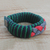 Men's wristband bracelet, 'Trailblazer' - Men's Multi-Color Braided Cord Wristband Bracelet