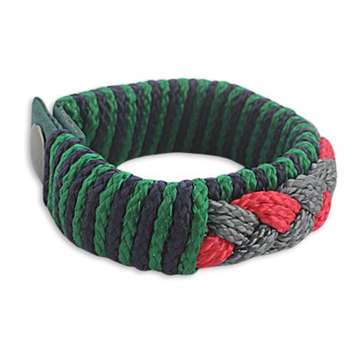 pulsera de pulsera de los hombres - Pulsera de cordón trenzado multicolor para hombre