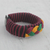 Men's wristband bracelet, 'Bravado' - Men's Multi-colour Braided Cord Wristband Bracelet