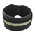Men's leather wristband bracelet, 'Band of Brothers' - Men's Black Leather and Braided Cord Wristband Bracelet thumbail