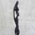 Ebony statuette, 'Coiled Charm' - Hand Carved Ebony Wood Abstract Woman Statuette from Ghana (image 2c) thumbail