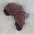 Ebony wood wall art, 'Delights of Africa' - Hand Carved Ebony Wood Map of Africa Wall Art from Ghana (image 2) thumbail