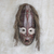 Máscara de madera africana - Máscara oblonga de madera africana hecha a mano con cabeza de paloma