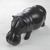 Estatuilla de caoba - Estatuilla de hipopótamo de caoba tallada a mano procedente de Ghana