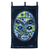 Batik cotton wall hanging, 'Spiritual Potency' - Handmade Cotton Batik Spiritual African Mask Wall Hanging