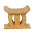 Wood mini decorative stool sculpture, 'Sindisiwe' - Hand Crafted Mini Wood African Stool Throne Sculpture