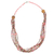 Recycled plastic and wood beaded necklace, 'Wo Ye Me De' - Recycled Bead and Sese Wood Multi-Strand Necklace (image 2a) thumbail
