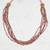 Recycled plastic and wood beaded necklace, 'Wo Ye Me De' - Recycled Bead and Sese Wood Multi-Strand Necklace (image 2c) thumbail