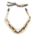 Cotton torsade necklace, 'Braided Grace' - Cotton Tie Back African Print Braided Torsade Necklace (image 2a) thumbail