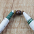 Recycled paper and wood beaded stretch bracelet, 'Me and the World' - Recycled Paper and Sese Wood Beaded Stretch Bracelet (image 2b) thumbail