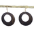 Ohrhänger aus Kokosnussschale - Handgefertigte Kokosnussschalen-Ohrhänger aus Westafrika