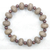 Wood and recycled plastic beaded stretch bracelet, 'Kindness' - Sese Wood and Recycled Plastic Beaded Stretch Bracelet