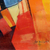 „Griot“. - Signierte Orange Abstrakte Malerei aus Ghana