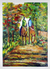 'Morning Ride' - Signed Impressionist Nature-Themed Painting from Ghana thumbail